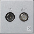 Gniazdo K45 TV-SAT 5-2400 MHz 2dB, aluminium