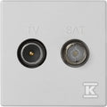 Gniazdo K45 TV-SAT 5-2400 MHz 2dB, biały