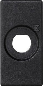 Płytka K45/2 22,5x45mm z otworem fi 10mm, grafit
