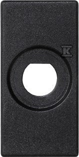 Płytka K45/2 22,5x45mm z otworem fi 10mm, grafit