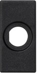 Płytka K45/2 22,5x45mm z otworem fi 10mm, grafit