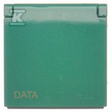 Pokrywa IP44 + klucz do gniazda DATA, zielony, SIMON54