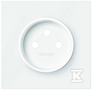 Panel 1-krotny: 1 gniazdo zasilające, biały mat, SIMON100