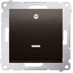 Dzwonek elektroniczny (moduł) 230V AC, brąz mat (met.)