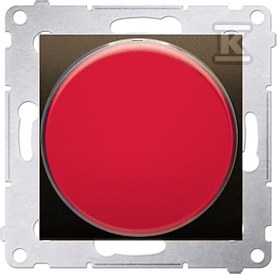 Sygnalizator świetlny LED ? światło czerwone (moduł) 230V AC, brąz mat (met.)