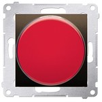 Sygnalizator świetlny LED ? światło zielone (moduł) 230V AC, brąz mat (met.)
