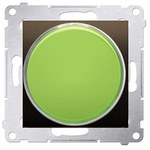Sygnalizator świetlny LED ? światło czerwone (moduł) 230V AC, brąz mat (met.)