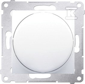 Ściemniacz obrotowy do LED ściemnialnych 230 V (moduł) 2250 W, biały. Maksymalna ilość zródeł LED - 10 szt., SIMON54