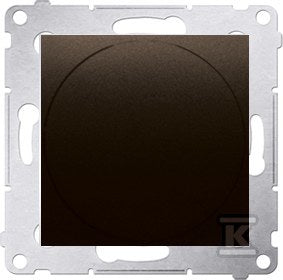 Ściemniacz obrotowy do LED ściemnialnych 230 V (moduł) 2250 W, brąz mat. Maksymalna ilość zródeł LED - 10 szt., SIMON54