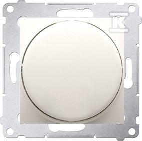 Ściemniacz obrotowy do LED ściemnialnych 230 V (moduł) 2250 W, kremowy. Maksymalna ilość zródeł LED - 10 szt., SIMON54