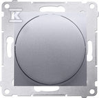 Ściemniacz obrotowy do LED ściemnialnych 230 V (moduł) 2250 W, srebrny mat. Maksymalna ilość zródeł LED - 10 szt., SIMON54