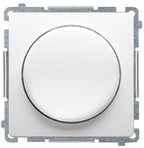 Ściemniacz naciskowo-obrotowy jednobiegunowy do LED ściemnialnych 230V (moduł), satynowy, BASIC MODUŁ