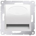 Oprawa oświetleniowa LED z czujnikiem ruchu, 230 V AC, 1.4 W, białe ciepłe 3100 K, biały, SIMON54
