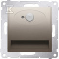 Oprawa oświetleniowa LED z czujnikiem ruchu, 230 V AC, 1.4 W, białe neutralne 4000 K, złoty mat, SIMON54