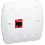 Gniazdo komputerowe RJ45 podwójne af52/11 Akord biały