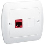 Gniazdo komputerowe RJ45 podwójne af52/11 Akord biały