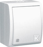 Łącznik krzyżowy n/t IP54 podświetlany AQW7L/11 Aquarius biały