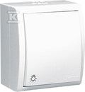 Przycisk "światło" n/t IP54 podświetlany AQS1L/11 Aquarius biały