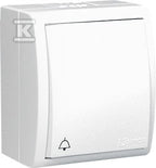 Przycisk "dzwonek" n/t IP54 podświetlany AQD1L/11 Aquarius biały