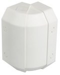 Regulowany kąt zewnętrzny ABS Cablomax 130x55mm, czysta biel, CONNECT