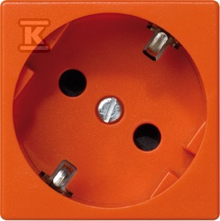 Gniazdo K45 schuko 16A/230V~, pomarańczowy, CONNECT