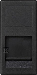 Płytka K45/2, 1x RJ z osłoną, 22,5x45mm, PANDUIT, szary grafit, CONNECT
