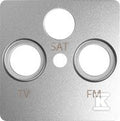 Pokrywa gniazda R-TV-SAT, aluminium, SIMON82
