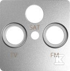 Pokrywa gniazda R-TV-SAT, aluminium, SIMON82