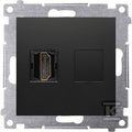 Gniazdo HDMI (moduł), czarny mat Simon54