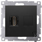 Gniazdo HDMI (moduł), czarny mat Simon54