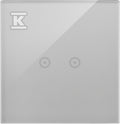 Panel dotykowy S54 Touch, 1 moduł, 2 pola dotykowe poziome srebrna mgła, SIMON54 TOUCH