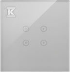 Panel dotykowy S54 Touch, 1 moduł, 4 pola dotykowe, srebrna mgła, SIMON54 TOUCH