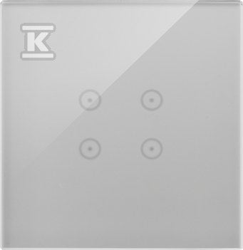 Panel dotykowy S54 Touch, 1 moduł, 4 pola dotykowe, srebrna mgła, SIMON54 TOUCH