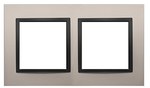 Ramka 4-krotna Nature-Metal, SATYNOWA NOC, IP20/IP44* (*IP44-należy zastosować zestaw uszczelek DUN4), SIMON54 NATURE