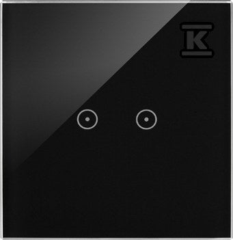 Panel dotykowy S54 Touch, 1 moduł, 2 pola dotykowe poziome zastygła lawa, SIMON54 TOUCH