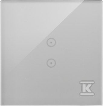 Panel dotykowy S54 Touch, 1 moduł, 2 pola dotykowe pionowe srebrna mgła, SIMON54 TOUCH