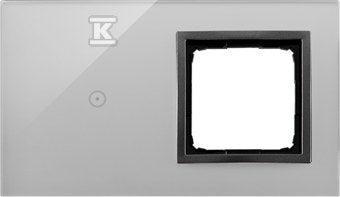 Panel dotykowy S54 Touch, 2 moduły, 1 pole dotykowe + 1 otwór na osprzęt S54, burzowa chmura, SIMON54 TOUCH