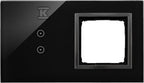 Panel dotykowy S54 Touch, 2 moduły, 2 pola dotykowe pionowe + 1 otwór na osprzęt S54, zastygła lawa, SIMON54 TOUCH