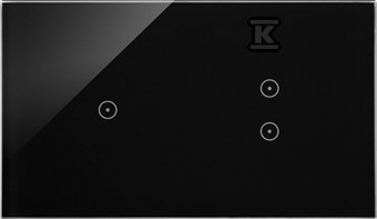 Panel dotykowy S54 Touch, 2 moduły, 1 pole dotykowe + 2 pola dotykowe pionowe, zastygła lawa, SIMON54 TOUCH