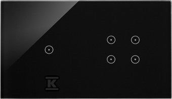 Panel dotykowy S54 Touch, 2 moduły, 1 pole dotykowe + 4 pola dotykowe, zastygła lawa, SIMON54 TOUCH