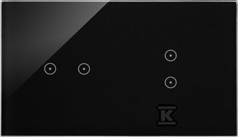 Panel dotykowy S54 Touch, 2 moduły, 2 pola dotykowe poziome + 2 pola dotykowe pionowe, zastygła lawa, SIMON54 TOUCH