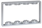 Element pogłębiający do obudów podtynkowych i natynkowych S500 3-modułowych, aluminium, CONNECT