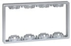 Element pogłębiający do obudów podtynkowych i natynkowych S500 3-modułowych, aluminium, CONNECT