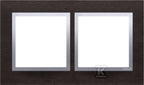Ramka 2-krotna Nature-Metal, INOX YIN, IP20/IP44' ('IP44-zastosować uszczelki DUN2), SIMON54 NATURE