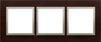 Ramka 3-krotna Nature-Drewno, ZŁOTE WENGE, IP20/IP44' ('IP44-zastosować uszczelki DUN3), SIMON54 NATURE