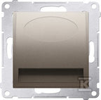 Oprawa oświetleniowa LED, 230 V AC, 1.1 W, białe ciepłe 3100 K, szłoty mat, SIMON54