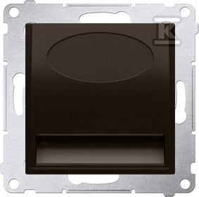 Oprawa oświetleniowa LED, 230 V AC, 1.1 W, białe ciepłe 3100 K, brąz mat, SIMON54