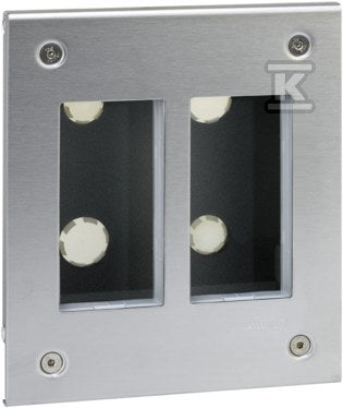 Obudowa podtynkowa S500 METAL 2-modułowa, 4x K45, kompletna, METAL
