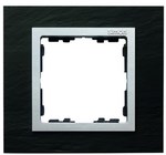Ramka 4-krotna łupek / ramka pośrednia aluminum mat Simon 82