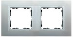 Ramka 1-krotna aluminium / ramka pośrednia aluminium mat Simon 82